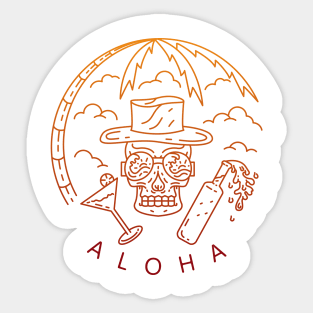 Summer Aloha Sticker